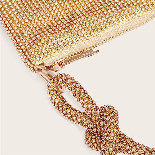 Image of Rhinestone Purse for Women Evening Clutch Hobo Sparkly Silver Handbags Glitter Bag for Wedding Prom and Party