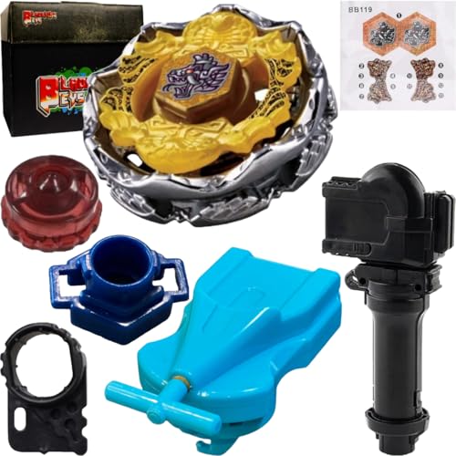 Image of BLADEKING BEYS B119 Death Quetzalcoatl 125RDF + 1 Way String Launcher (Right Spin) + Grip +Toys Box