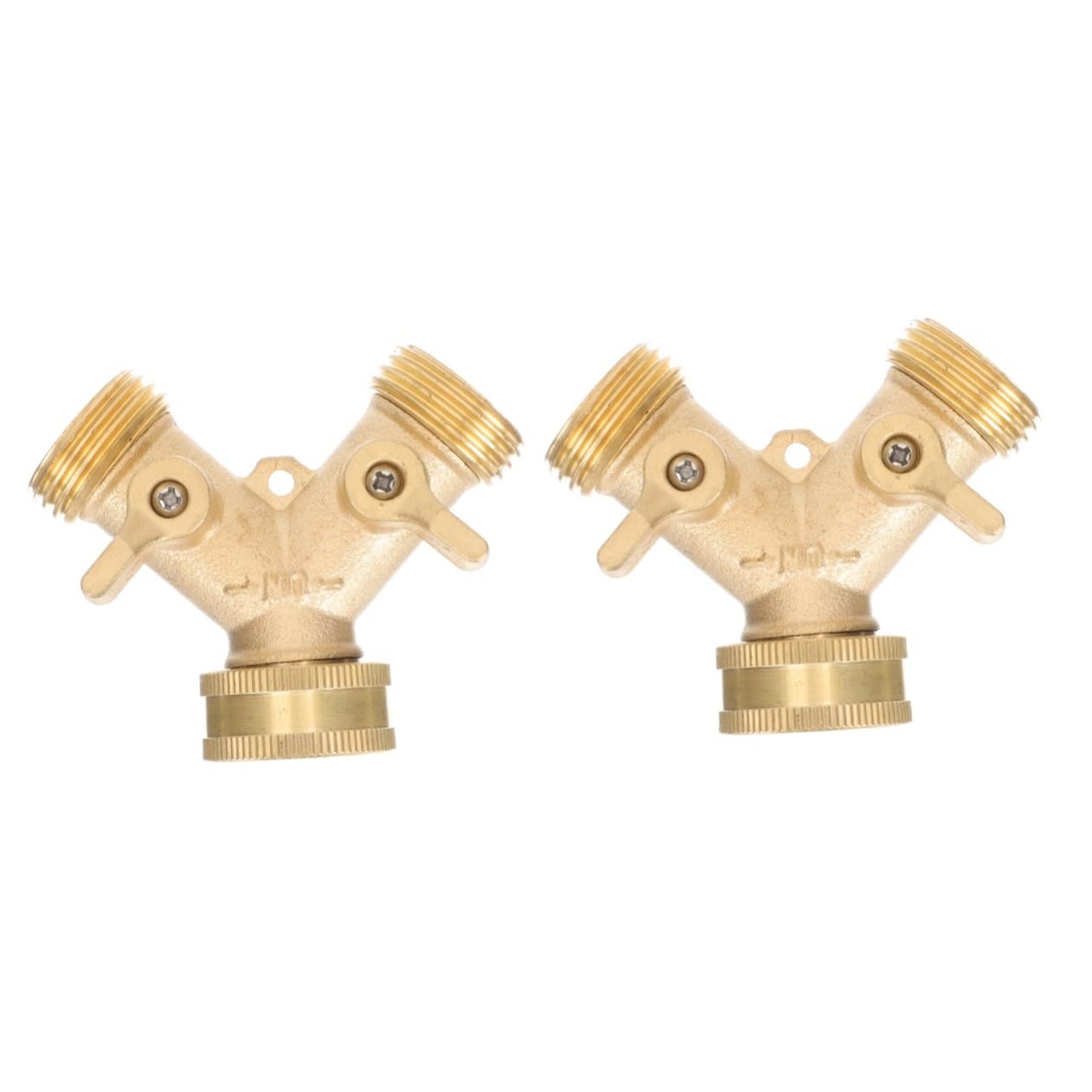 BESPORTBLE 2 Piezas Desviador De Jardín Diluvio Manguera Conectores Piscina Grifo Tubo Adaptador De Latón Conector Rápido De Latón Conexión De Agua Conector De Agua Caucho Golden