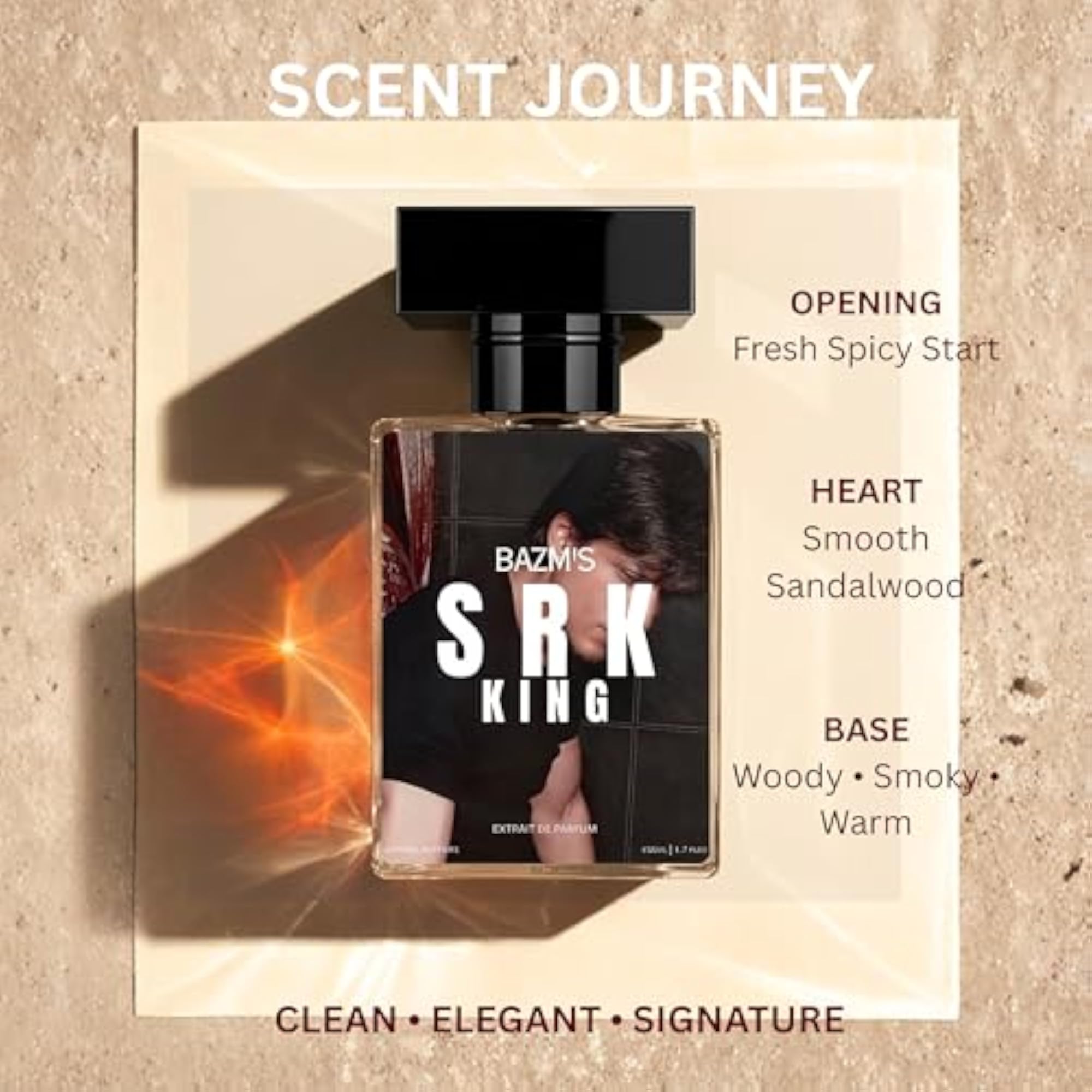 SRK King Extrait De Parfum, Luxury Woody Fragrance 50ml