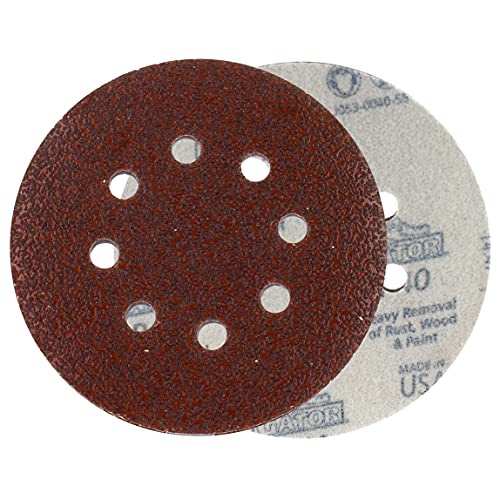 Gator Finishing Products 4347 Gator 5 Inch Random Orbit Hook & Loop Red Resin Aluminum Oxide Sanding Discs thumb #3