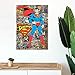 MIGHTYPRINT DC Comics - Superman - Classic Comic Book Collage - Justice League - Durable 17” x 24 Wall Art – NOT Made of Paper – Officially Licensed Collectible