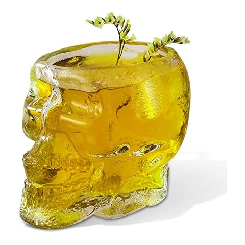 Vasos de chupito 3D HERCHR con diseño de calavera Cover