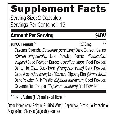 Umzu Zupoo 15-Day Supply - Relief From Temporary Bloating - Gentle Laxative Properties - Can Flush Toxins - Support Weight Management - Usa Made #TOP4