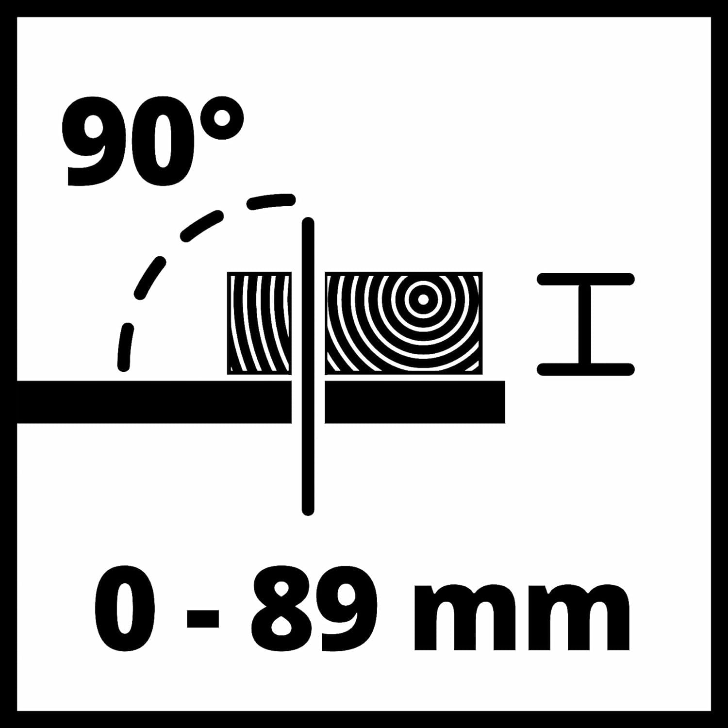 Einhell Tischkreissäge TE-TS 254 T (2000 Watt, 89 mm Schnitthöhe, Ø 254 mm Sägeblatt, Tischverbreiterung, Winkelanschlag, Parallelanschlag, Softstart, Überlastschalter)