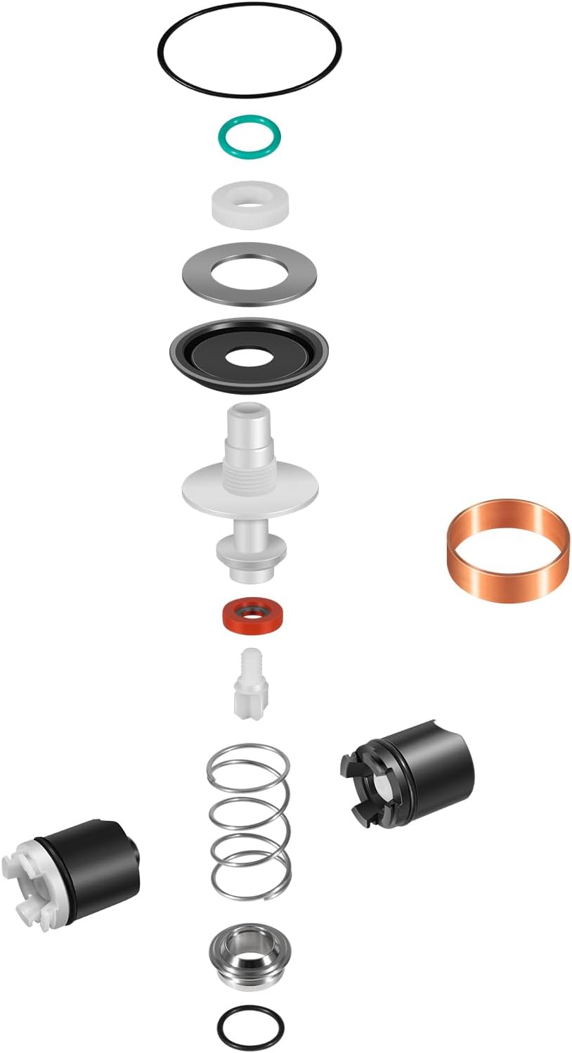 0887298 Repair Kit for LF009/009 1/4-1/2 Inch Reduced Pressure Zone Assemblies, Includes First and Second Check Assemblies, Diaphragm, Seat, Spring, Stem, O-Ring - Compatible with LF009, 009 Valves