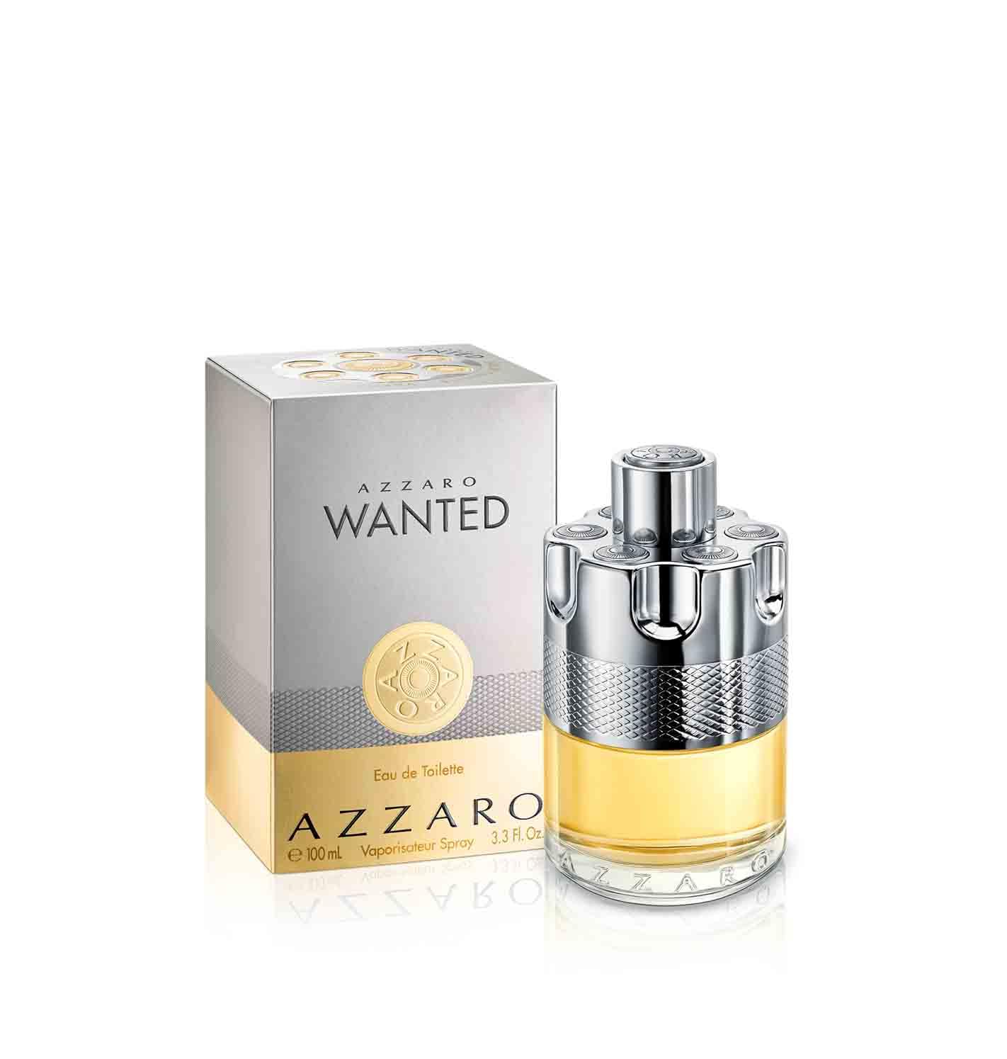 Azzaro Wanted Eau de Toilette Uomo, Profumo Uomo Intenso, Deciso e Persistente, Fragranza dalle Note Fresche e Speziate, Con Limone, Cardamomo, Vetiver e Fava Tonka, A Lunga Durata