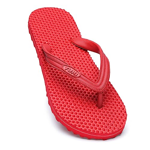 Image of YUKI Men and Women Slipper Accupressure Flip Flops Hawai Chappal for Home Daily Use
