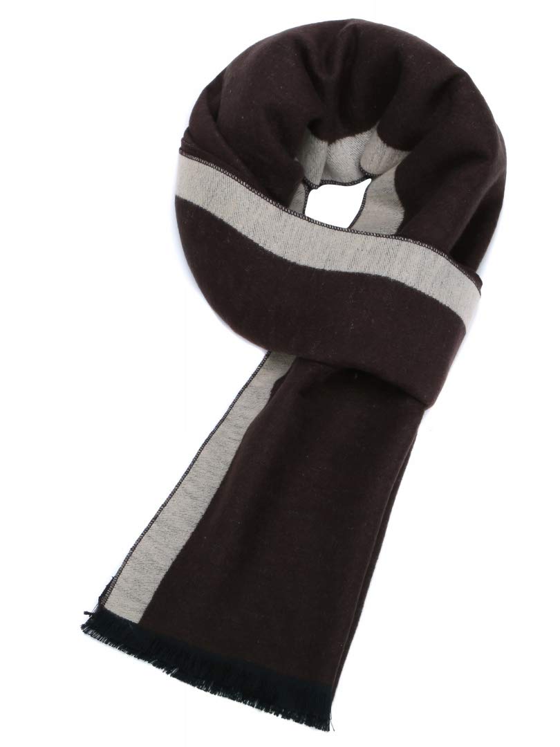 Sciarpa Di Seta Calda Come Lana Da Uomo Pile elegante Foulard Invernale Da Uomo