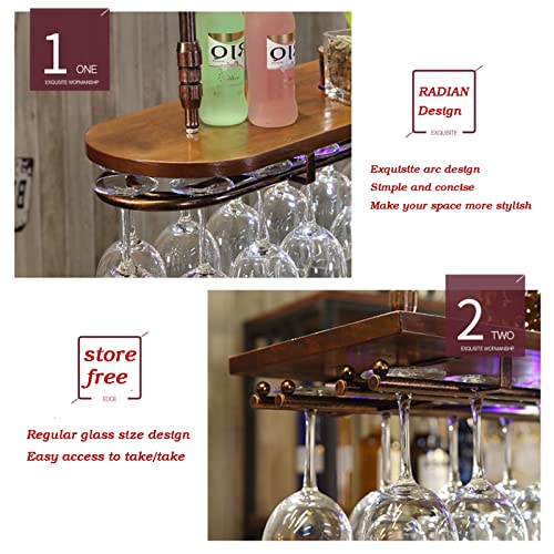 Support suspendu de vaisselle de gobelet et casier à vin - 4