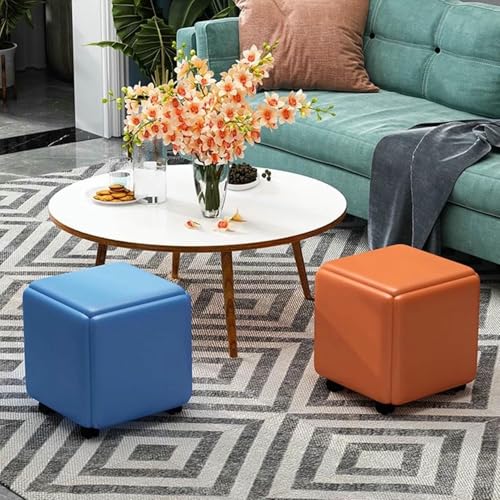 Chaise de cube ottoman 5 en 1 Nidite : tabouret empilable carré - 7
