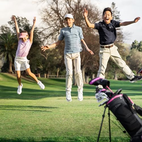 Precise XD-J Kids Golf Clubs Set – Boys’ & Girls’ Junior Golf Set with Lightweight Graphite Shafts, Hybrid, Putter & Stand Bag - Image 8