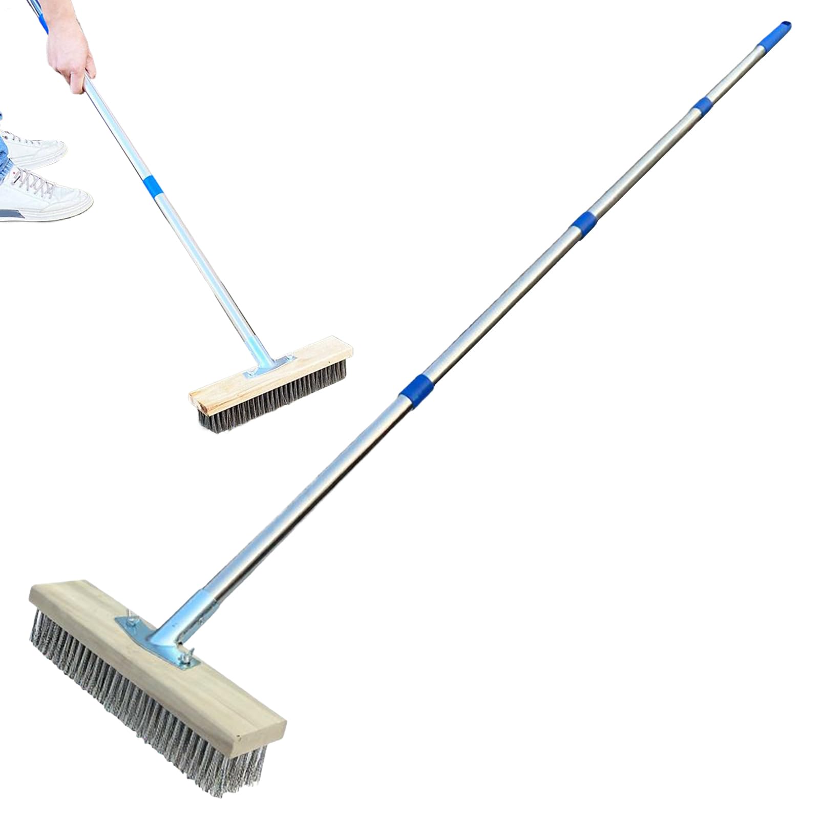 Brosse terrasse béton anti mousse et mauvaises herbes jardin robuste
