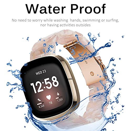 Bracelet de rechange Fitbit Versa 3 léger fermoir acier inoxydable - 4