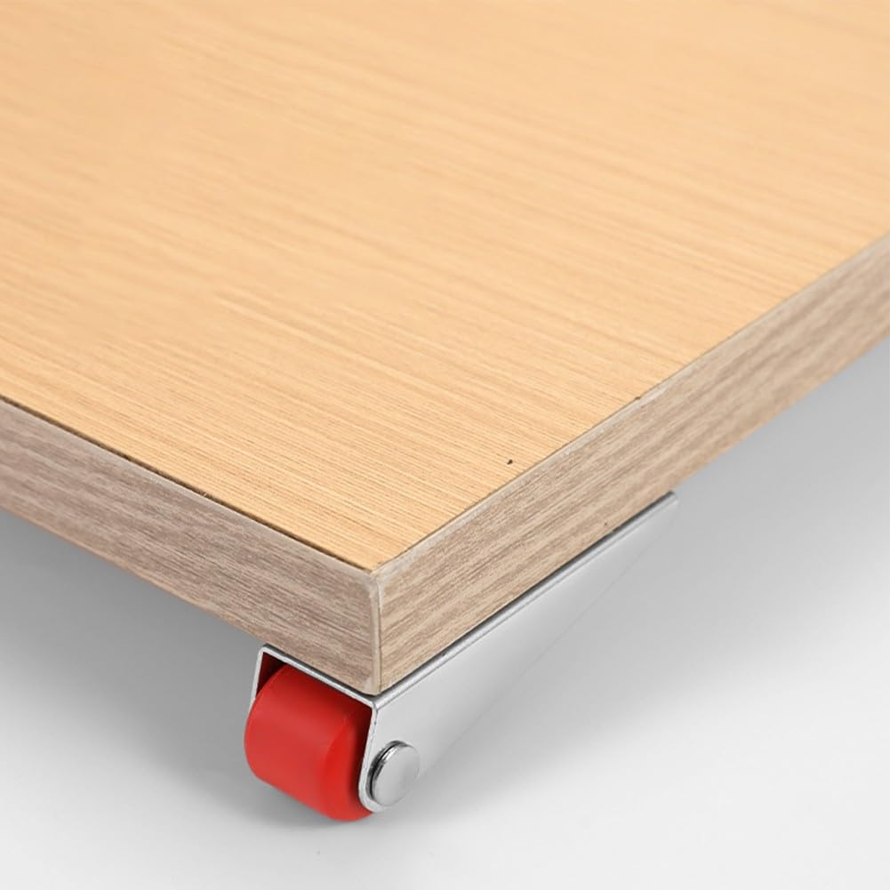 Swivel Caster Wheels Furniture - 68x21mm Galvanized Iron with, Silent Smooth Rolling, Side Mount Directional Roller, 4 Pack