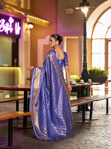 Image of SWORNOF Women's Patola silk saree for Patola festival Wedding silk with rich pallu Design sarees for women with blouse piece