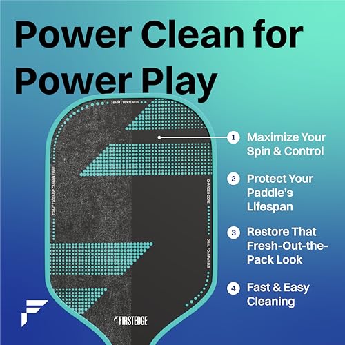 Image of Vanish Pickleball Paddle Eraser - Removes Ball Marks and Dirt from Carbon Fiber & Textured Paddles | No Mess Cleaning Tool for Paddle Maintenance | 2 inch x 2 inch x 1 inch