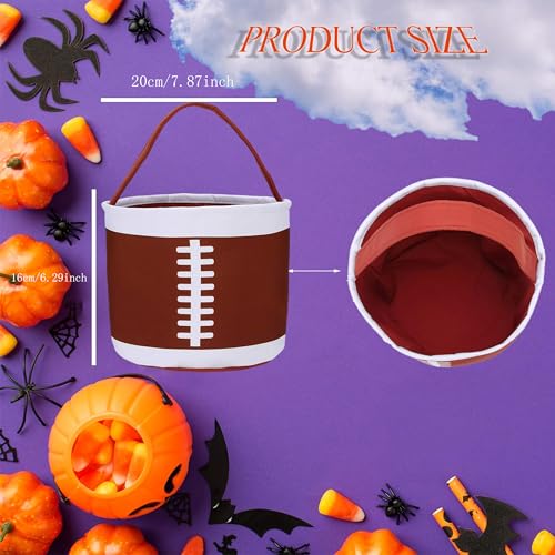 Image of XinblueCo Baseball Basket Easter Baskets for Canvas Easter Egg Hunt Baskets