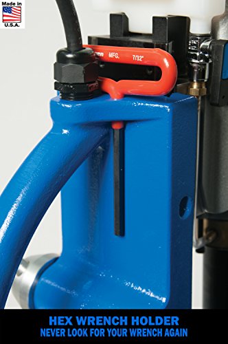 Hougen Hmd904 115 Volt Magnetic Drill With Coolant Bottle Plus 1/2" Drill Chuck, Adapter And 12002 Rotabroach Cutter Kit #TOP7