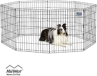 MidWest 552-30 Foldable Metal Exercise Pen / Pet Playpen, 24 W x 30