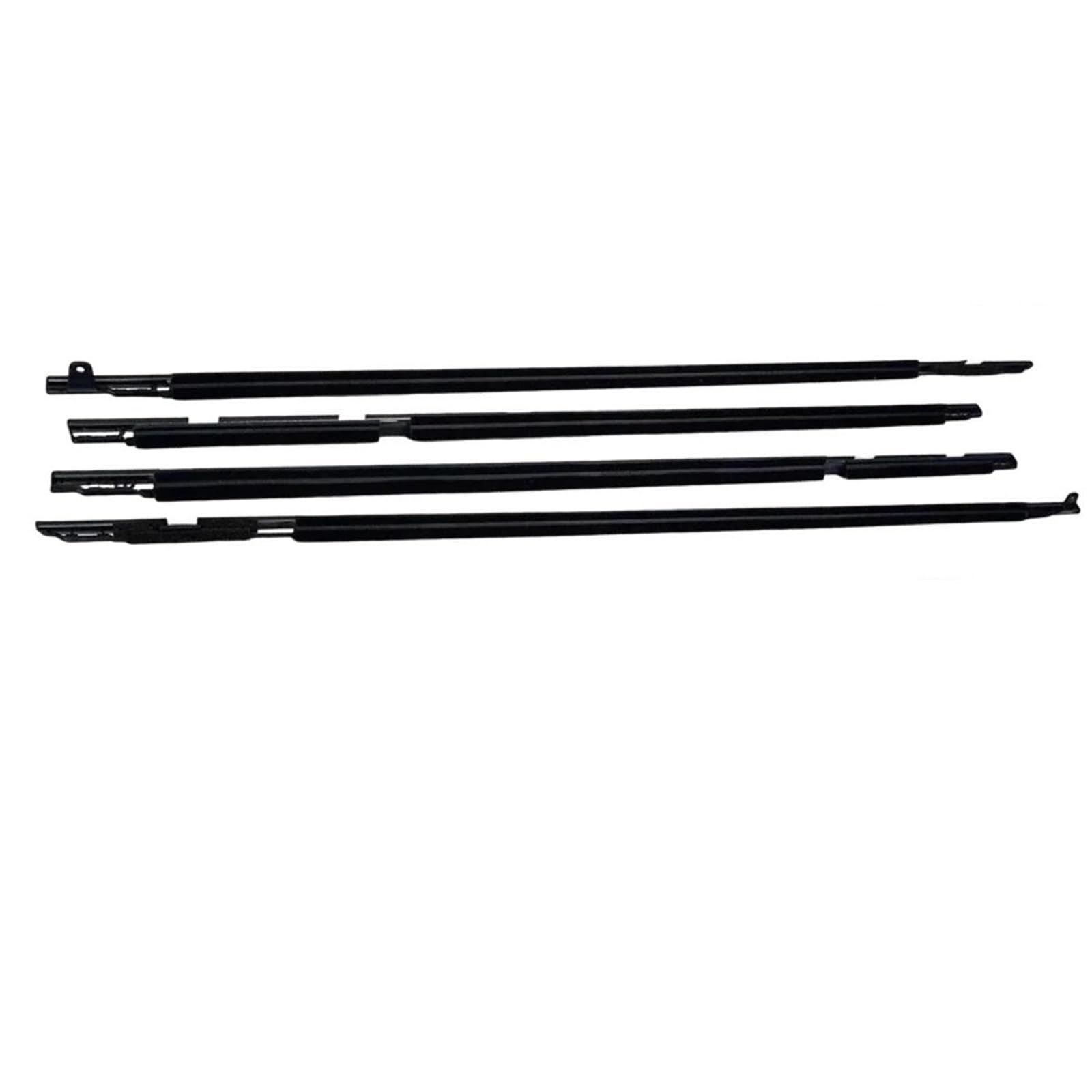 Ujnheq Black 4Pcs Outer Windows Weatherstrip Door Sealing Belt Moulding Trim For Toyota For Land Cruiser Lc80 Series Lx450 91-98 Insulation Seal(Black)