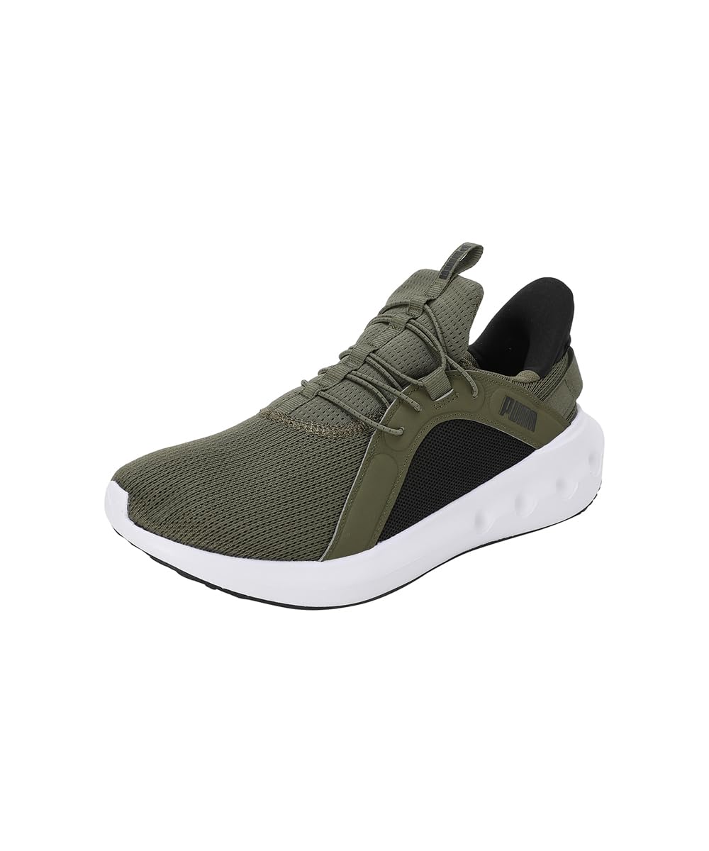 Puma Unisex Adults SOFTRIDE Carson Ease IN Road Running Shoe, Puma Olive-Puma Black-Puma White, 37.5 EU