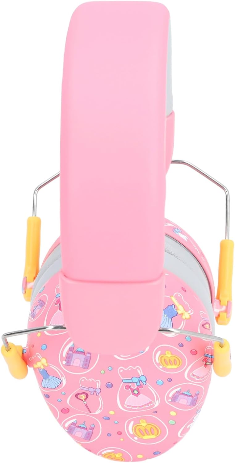 Baby Ear Muffs, Effective Soundproofing Noise Cancelling Headphones, Infant Hearing Protection Earmuff with Double Layer Imitation Leather Lining for Concerts Airplanes Travel (Pink)