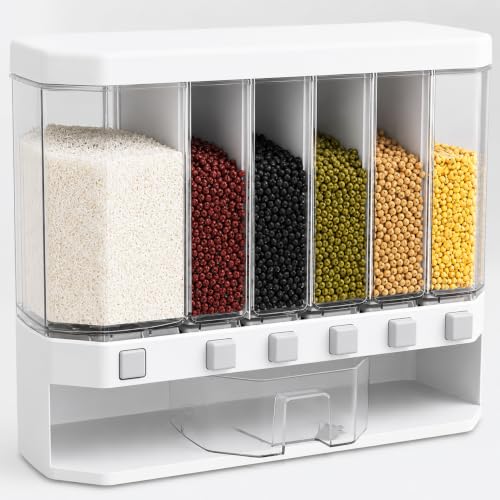 VIKEYHOME 6-Grid Round Food Dispenser W - Image 2