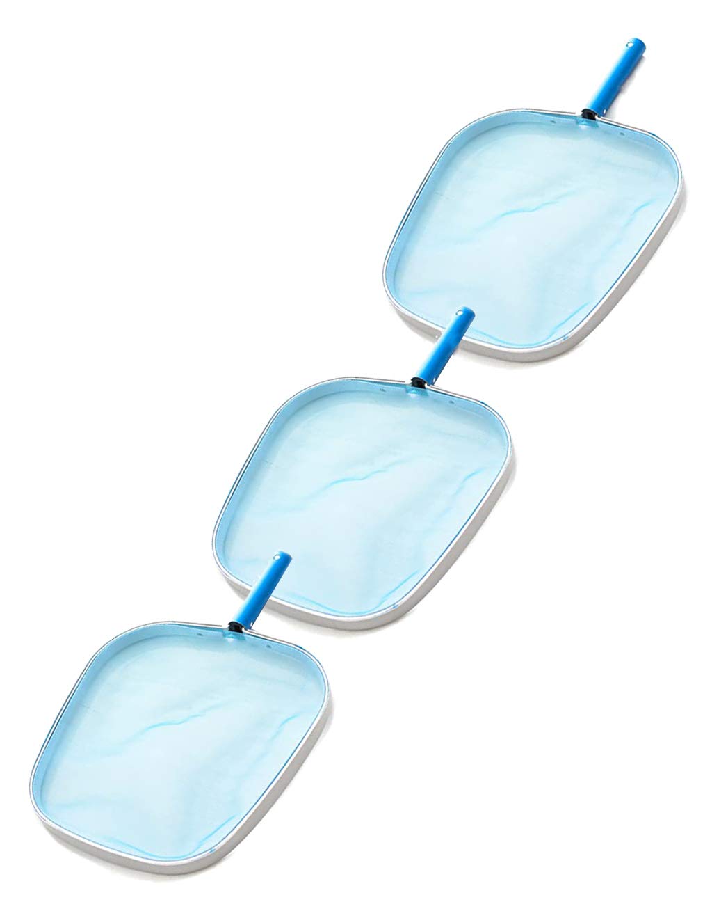 Filet de piscine en maille poly lot de 3 têtes d'épuisette haute résistance
