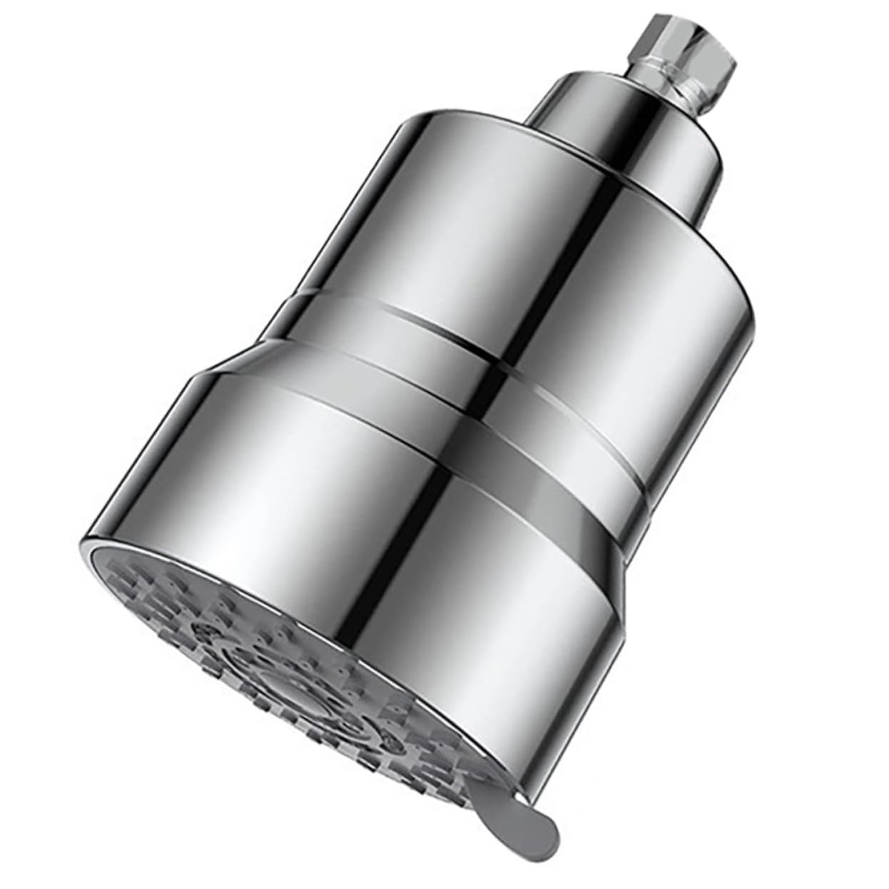 Duschfilterkopf mit Filtern, Silber, Abs und Metall