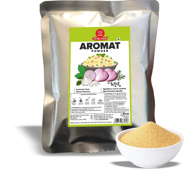 Image of EL The Cook Aromat Seasoning - 500g | Umami-Rich Blend for Chinese & Indian Dishes | Perfect for Restaurants, Cafes & Home Chefs | No Preservatives, 100% Vegetarian 500g pack