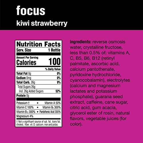 Vitaminwater 786162101082 Focus Electrolyte Enhanced Water W/Vitamins, Kiwi-Strawberry Drinks thumb #5