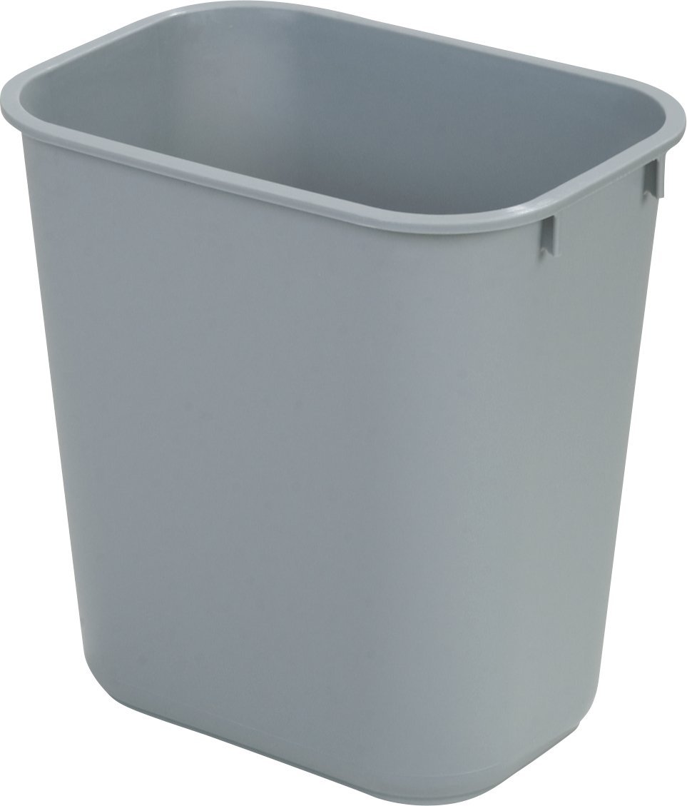 CFS 34291323 Polypropylene Office Waste Basket, 13qt Capacity, 111/2" Length x 81/4" Width x