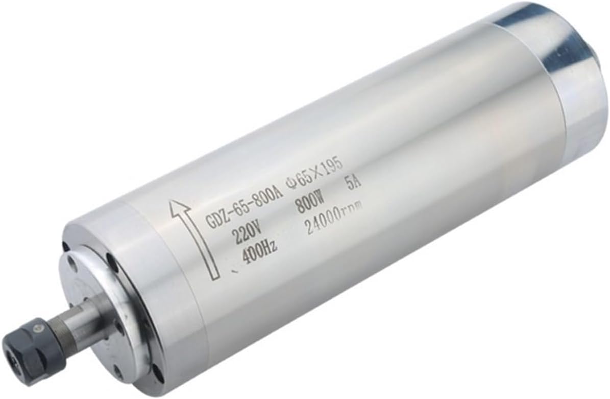 Engraving machine spindle motor water-cooled 0.8KW electric spindle power head Φ65*195