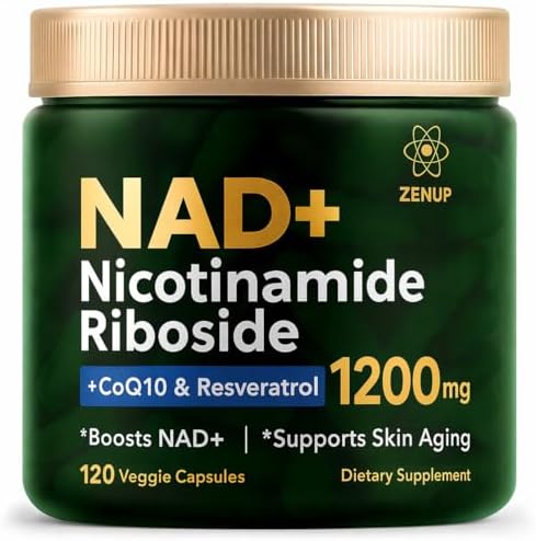 NAD Supplement Nicotinamide Riboside Malate with CoQ10, Trans-Res...