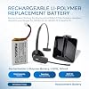 Replacement Battery for Plantronics CS540 C054 Wireless Headset Headphones Repair for 86180-01, PL-86180-01 & 84479-01, Rechargeable Li-Polymer Battery, LI-POL, 140mA