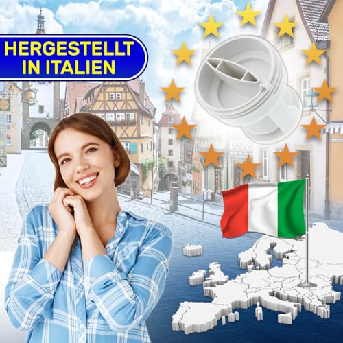 Flusensieb für die Abflusspumpe der Waschmaschine mit Originalcode 41005157 für Waschmaschine für Candy für Hoover für Iberna - Garantie 10 Jahre - MONTERAL