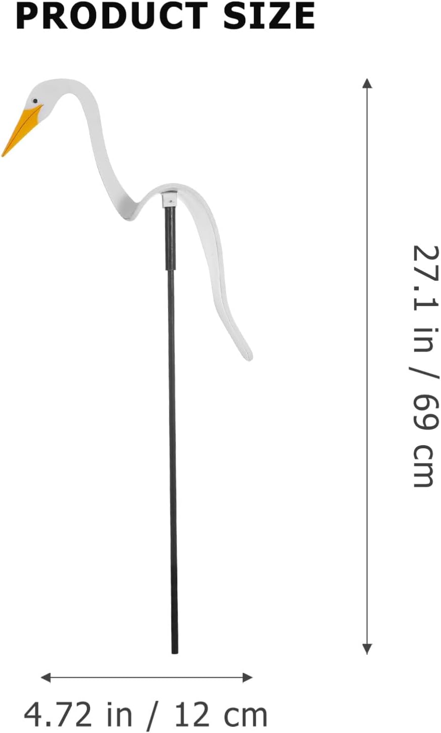 GANAZONO Spinning Flamingo Windmill Outdoor Garden Ornament 9.05X6.29X3.34 Inch Yard Decoration Patio Party Toy