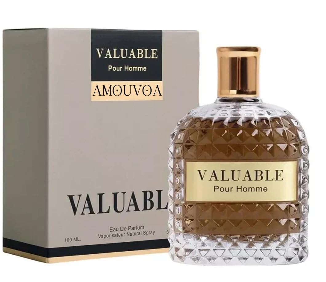 4-Piece Cologne for Men Includes Valuable Paris/Valuable Gold/Seans Boutique/Naval Blue of Woody, Spicy, Citrus & Aromatic eau de parfum for Men