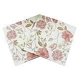 LASLU 100 Pack Decorative Dinner Napkins - Disposable Paper Party Napkins with Gold Foil Pineapple,
