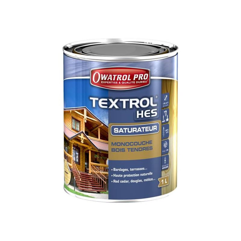 Textrol HES - Saturateur monocouche à haut extrait sec - Owatrol Pro - 1 L Incolore