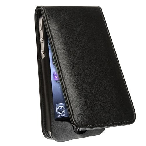 BONAMART Black PU Leather Case for Apple Iphone 4 4G