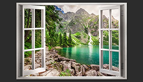 Artgeist 3D Effect Wall Optical Illusion 55X39 In - Mural Poster Art Print Window View Home Decoration C-B-0209-C-A #TOP3