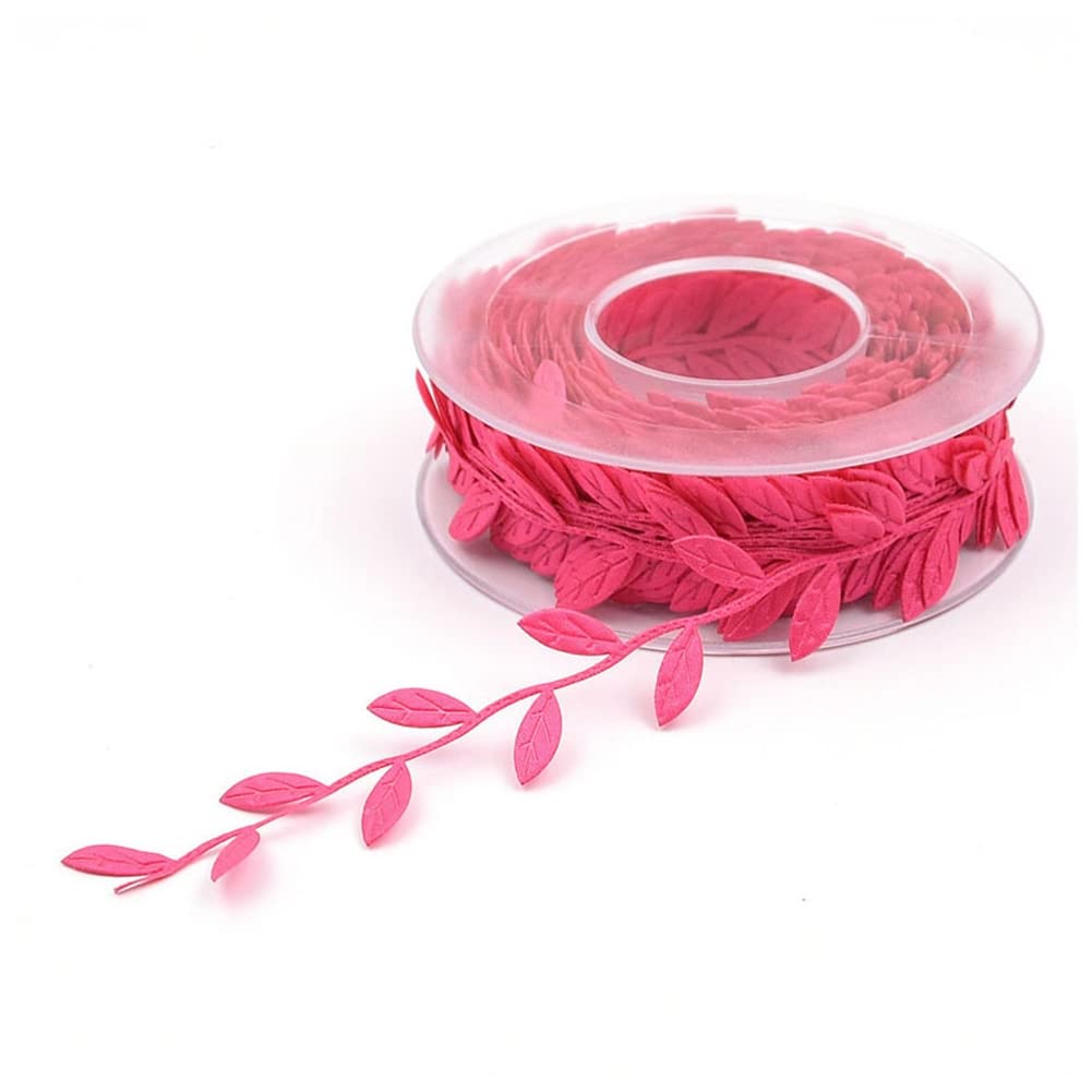 Rotolo Di Nastro Decorativo A Foglie Artificiali, 15 Metri X 25 Mm, Colore Argento, Ghirlanda In Tessuto Poliestere Per Fai Da Te