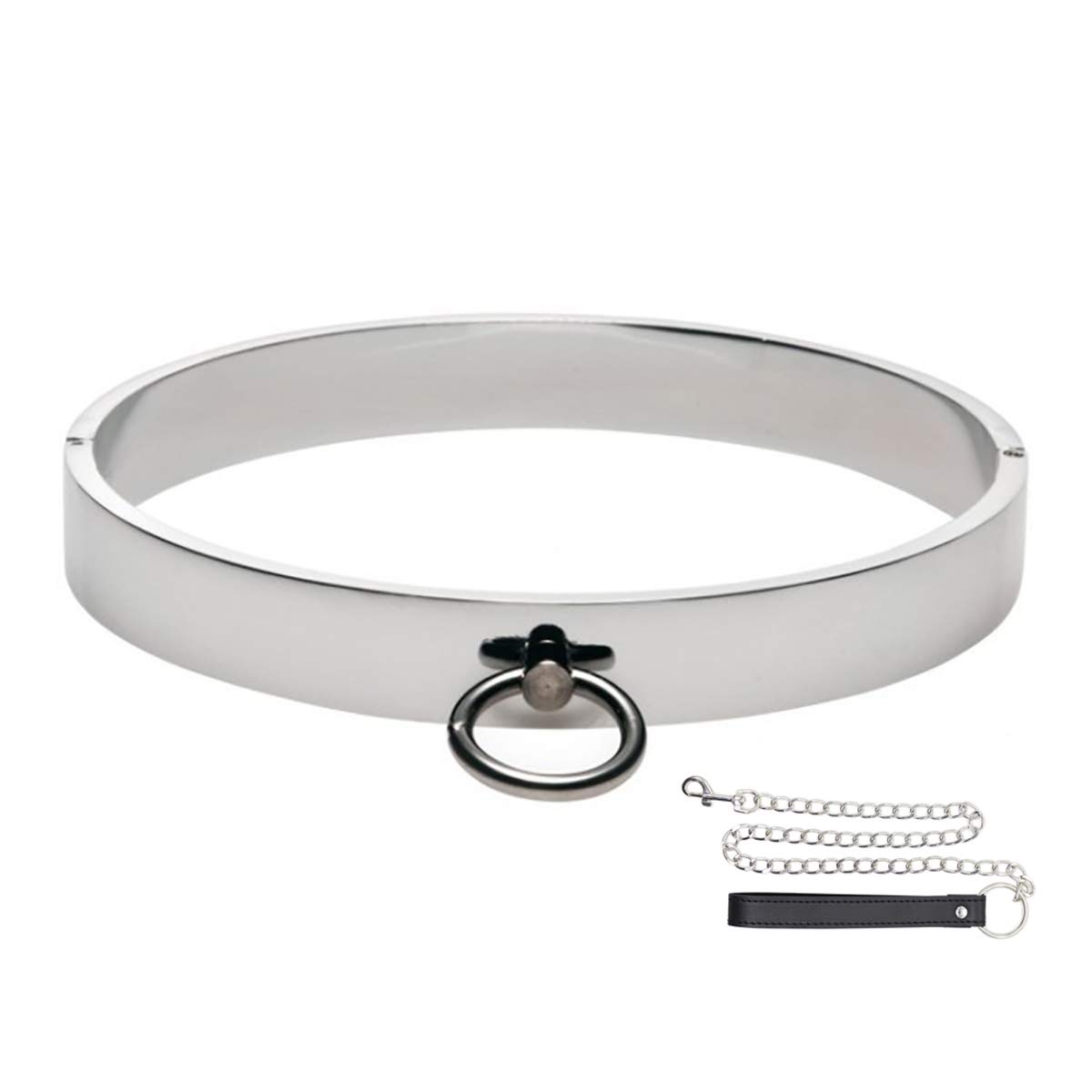 Adavidsource Stainless Steel Necklace Decoration Unisex Necklace Metal Choker Short Collar Fashion Choker