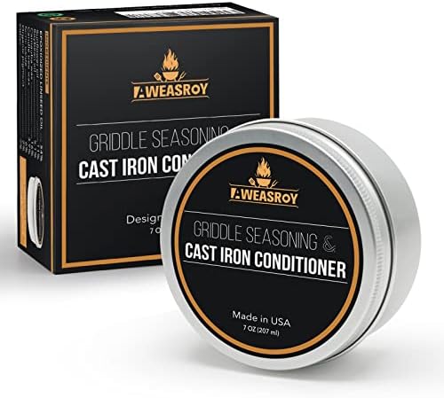 AWEASROY Griddle Seasoning for Blackstone and Cast Iron and Carbon Steel Seasoning, Maintain a Cleaner Non-Stick Skillet, 7 Ounce