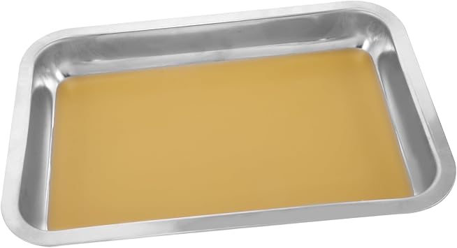 Stainless Steel Dissection Tray for Biological Experiments, Yellow