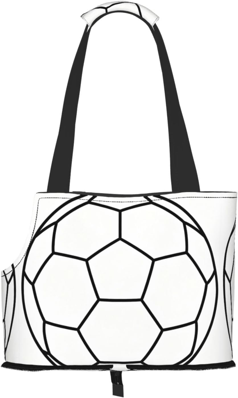 Sketching Football Pet Tote Bag - Waterproof Foldable Pet Travel Bag with Viewing Window, Ideal Sleeping Bag for Pet