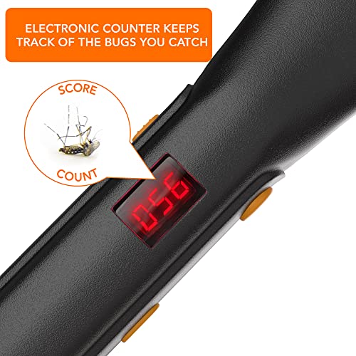 Black+Decker Bug Zapper Fly Swatter Electric - Fly Zapper & Bug Zapper Indoor & Outdoor- Heavy Duty W/Counter For Flies, Mosquitoes, Gnats & Other Small To Large Flying Pests #TOP3