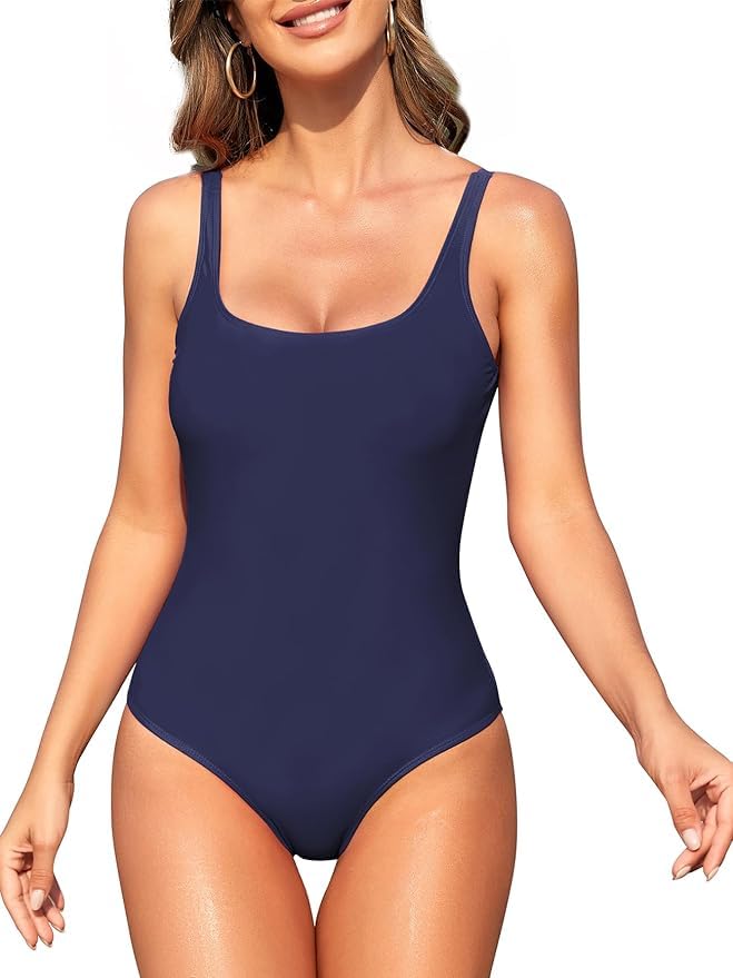 Women’s One Piece Swimsuit | Tummy Control Swimwear | Non Padded, Halter Neck, Backless Monokini for Beach & Pool | Stylish Slimming Bathing Suit